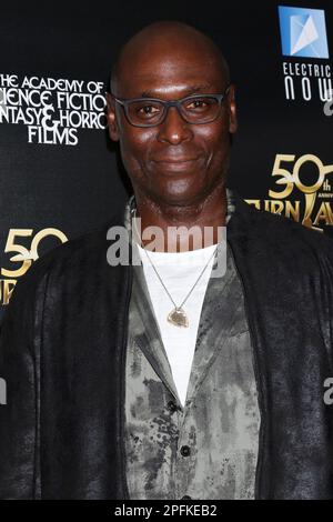 October 25, 2022, Burbank, California, USA: LANCE REDDICK at the 50th Saturn Awards - Arrivals at Marriott Convention Center. (Credit Image: © Kay Blake/ZUMA Press Wire) EDITORIAL USAGE ONLY! Not for Commercial USAGE! Stock Photo