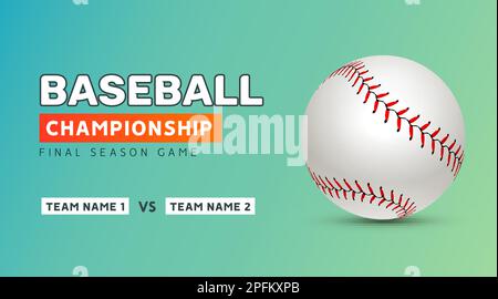 Baseball Ball flying in violet particles isolated on black background.  Sport competition concept for baseball tournament poster, placard, card or  banner. Stock Illustration