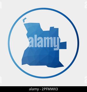 Vector low poly map of Angola Stock Vector Image & Art - Alamy