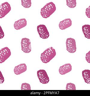 Seamless spots of burgundy color. Brush strokes. For textile, canvas or wrapping paper. Flat doodles. Vector. Stock Vector