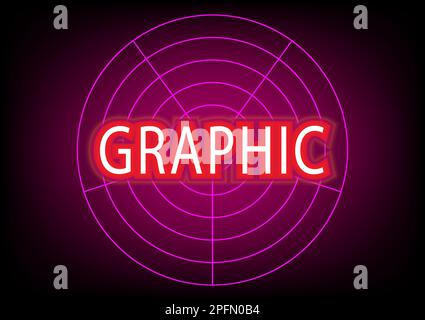 Alphabet graphic neon light text digital networking online electric letters abstract background wallpaper art vector illustration Stock Vector