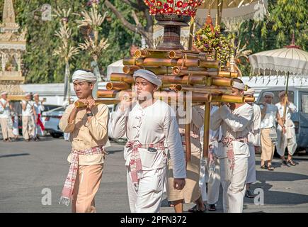 Funeral Procession from Wat Phra Singh, Chiang Mai Thailand Stock Photo