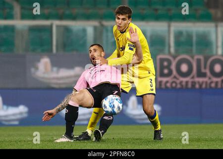 Palermo, Italy. 17th Mar, 2023. Gennaro Tutino (Palermo) celebrates the  victory during Palermo FC vs Modena FC, Italian soccer Serie B match in  Palermo, Italy, March 17 2023 Credit: Independent Photo Agency/Alamy