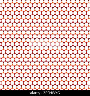Red Orange Hexagon Star Honeycomb Pattern Stock Vector
