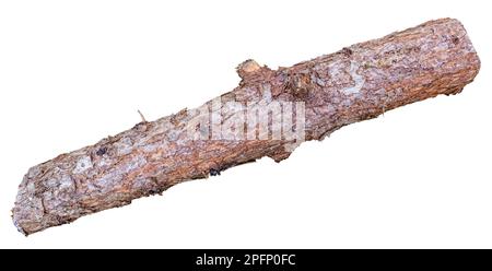 Isolated Log For Fire Wood On A White Background Stock Photo