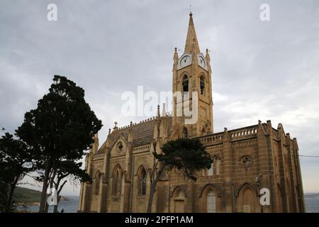 Church of the Madonna of Lourdes in Mgarr on the island of Gozo, Malta Stock Photo