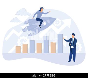Search engine marketing concept, mobile optimization, targeted web search, flat vector modern illustration Stock Vector