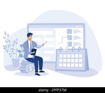 Financial software concept, e-invoicing service, shopping online, check out transaction, cash rebate, flat vector modern illustration Stock Vector