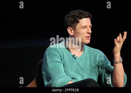 London, UK. March 18, 2023. Actor James Norton pictured at the TAD (Talking About Diabetes) event held at the Royal College of Physicians, London. James, who was diagnosed at the age of 22 was one of the speakers at the annual event for those living with Type 1. Credit: Katie Collins/Alamy Live News Stock Photo
