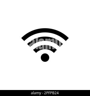 WIFI Icon. rounded corners. black gray white background Stock Vector