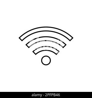 WIFI Icon. rounded corners. black gray white background Stock Vector