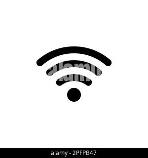 WIFI Icon. rounded corners. black gray white background Stock Vector