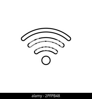 WIFI Icon. rounded corners. black gray white background Stock Vector