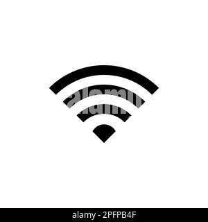 WIFI Icon. rounded corners. black gray white background Stock Vector