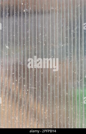 Scratched dusted texture, old plastic wall, abstract design asset - background, macro Stock Photo