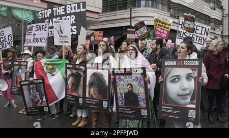 London, UK. 18th March, 2023.supporters walking at the UN Anti Racism Day 2023. Credit Known Studio/Alamy Live News Stock Photo