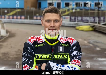 Emil Sayfutdinov - Russian speedway rider racing for Ipswich Witches in 2023 Stock Photo