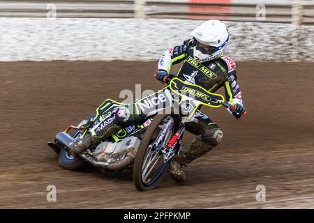 Emil Sayfutdinov - Russian speedway rider racing for Ipswich Witches in 2023 Stock Photo