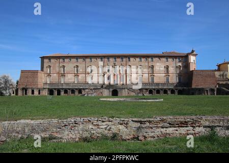 Ducal palace of Sassuolo, Modena, Italy, ancient Estense family, architectural detail, tourist place Stock Photo