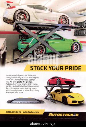 'Car and Driver' January 2023 Magazine Issue Advert, USA Stock Photo