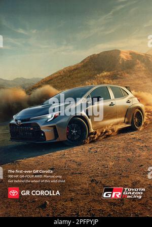 'Car and Driver' January 2023 Magazine Issue Advert, USA Stock Photo