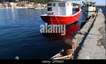 boatsreflection Stock Photo