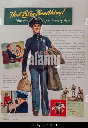 Vintage 'Life' Magazine 11 January 1943 Issue Advert, USA Stock Photo