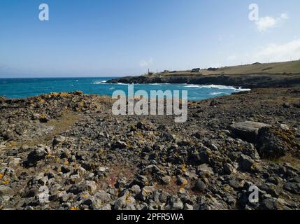 The northernmost part of Turkey. Black Sea coast. Seaside rock formations. Near Inceburun lighthouse. Sinop, Turkey Stock Photo