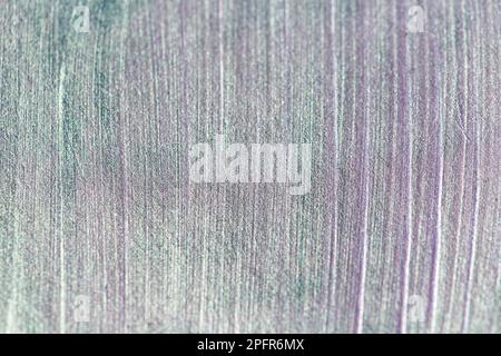 Green holographic paint brush strokes, graphic asset background texture, purple shiny shades Stock Photo