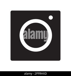 Instagram icon silhouette vector illustration abstract background Stock Vector