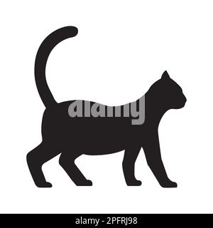 Cat icon vector. Linear style sign for mobile concept and web