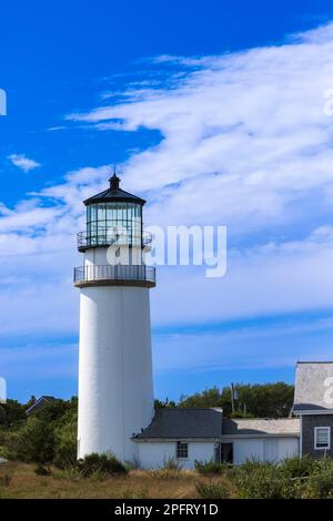 Highland Lighthouse in Cape Cod National Seashore, Massachusetts Stock Photo