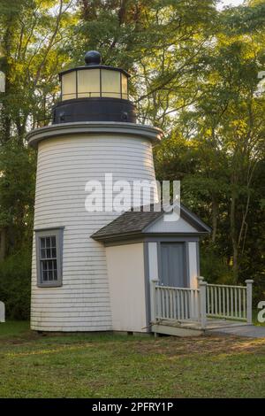 Three Sisters Lighthouses in Cape Cod National Seashore, Massachusetts Stock Photo