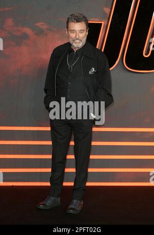 London, UK. 06th Mar, 2023. Ian McShane attends the 'John Wick: Chapter 4' UK Gala Screening at Cineworld Leicester Square in London. Credit: SOPA Images Limited/Alamy Live News Stock Photo