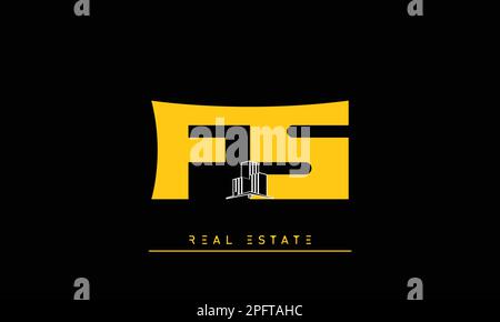 Real Estate letters Initials Monogram logo FS , SF Stock Vector