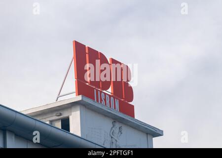 Jogos Santa Casa sign, Lisbon, Portugal Stock Photo - Alamy