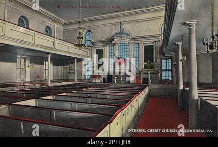Interior, Christ Church, Alexandria, Virginia Stock Photo