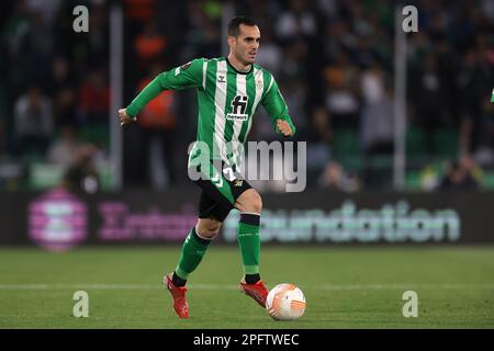 Seville, Spain. 16th Mar, 2023. Juanmi of Real Betis during the UEFA Europa League match at Estadio Benito Villamarin, Seville. Picture credit should read: Jonathan Moscrop/Sportimage Credit: Sportimage/Alamy Live News Stock Photo