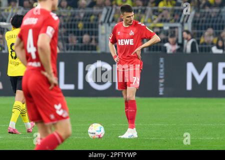 Germany. 18th Mar, 2023. Dejan LJUBICIC (K) is disappointed Soccer 1st Bundesliga, 25th matchday, Borussia Dortmund (DO) - 1st FC Cologne (K) 6: 1, on March 18th, 2023 in Dortmund/ Germany. Credit: dpa picture alliance/Alamy Live News Stock Photo