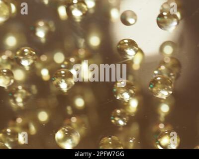 GOLDEN BUBBLES / LUXURY ABSTRACT Stock Photo