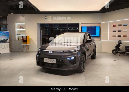 SHANGHAI, CHINA - MARCH 18, 2023 - A general view of the ENOVATE Auto City Center store in Shanghai, China, March 18, 2023. According to the report, E Stock Photo