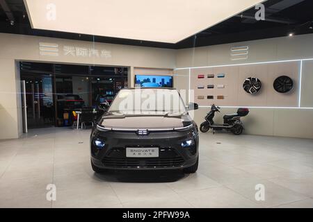 SHANGHAI, CHINA - MARCH 18, 2023 - A general view of the ENOVATE Auto City Center store in Shanghai, China, March 18, 2023. According to the report, E Stock Photo