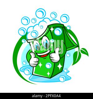 Modern trash can bin logo. Vector illustration. Stock Vector