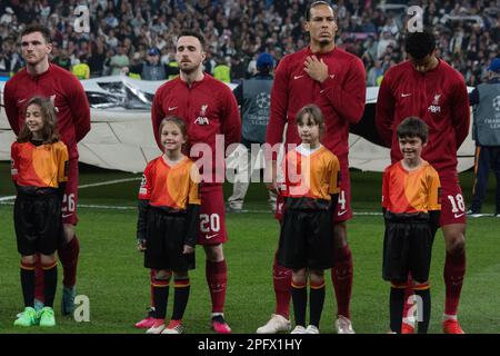 Madrid, Spain. 15th Mar, 2023. Liverpool former team. (Photo by Jorge Gonzalez/Pacific Press) Credit: Pacific Press Media Production Corp./Alamy Live News Stock Photo