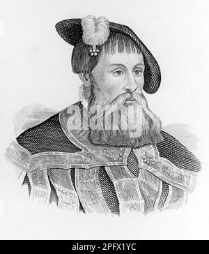 Gustav Vasa, Gustav Eriksson.  12 may 1496 - 29 september 1560. King Gustav I of Sweden of the Vasa noble family. Stock Photo