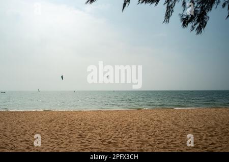 Horizontal line of the beach, in Pattaya, Thailand Stock Photo