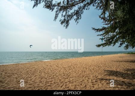 Horizontal line of the beach, in Pattaya, Thailand Stock Photo