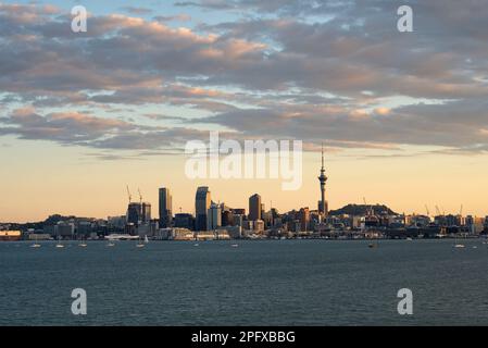 Auckland City Waterfront - New Zealand Stock Photo