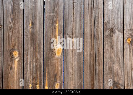 Background from a brown painted plank wall Stock Photo