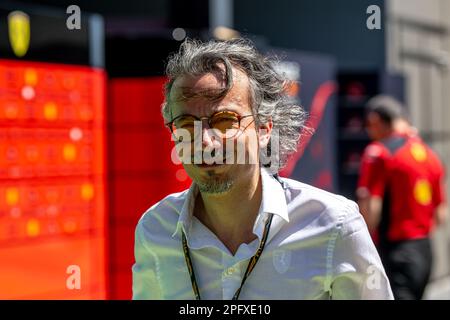 Laurent Mekies, Ferrari, Racing Director of the Ferrari team, Saudi Arabian Grand Prix 2023, Jeddah Corniche Circuit, Saudi Arabia Stock Photo